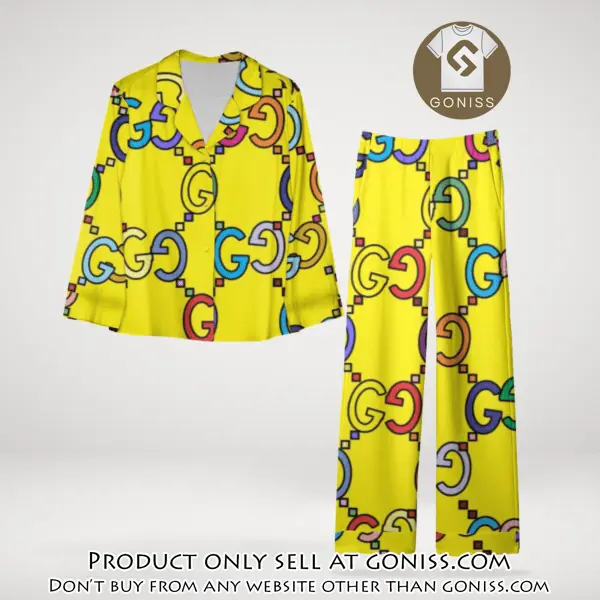 Trending luxury gc satin pajama set pjs1060 gn1219677